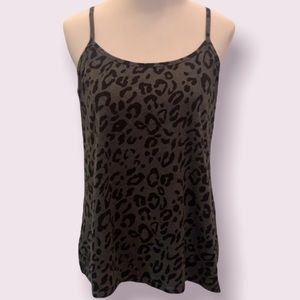 torrid grey leopard print cami/camisole/tank